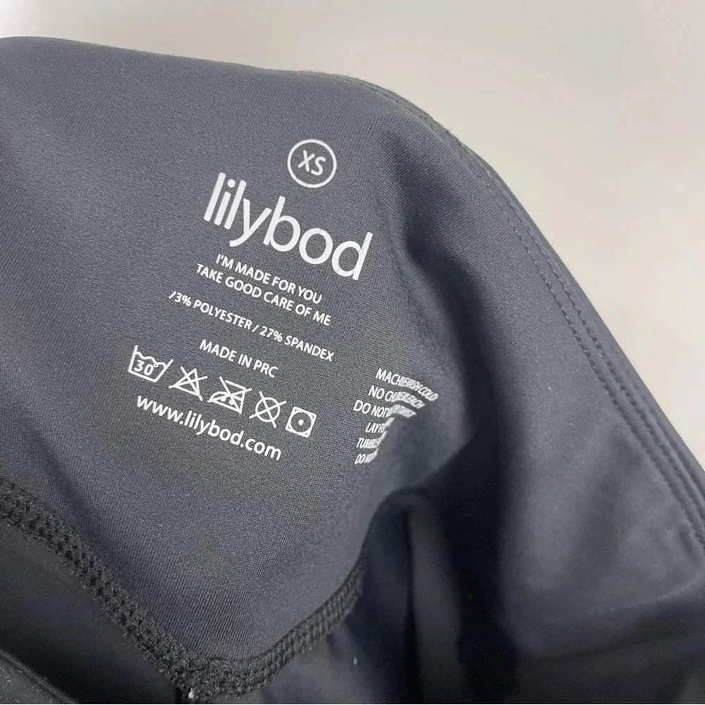 Lilybod Zahlee Running Leggings Black 3/4 Length Women's Size XS Gym Work Out - Picture 6 of 9